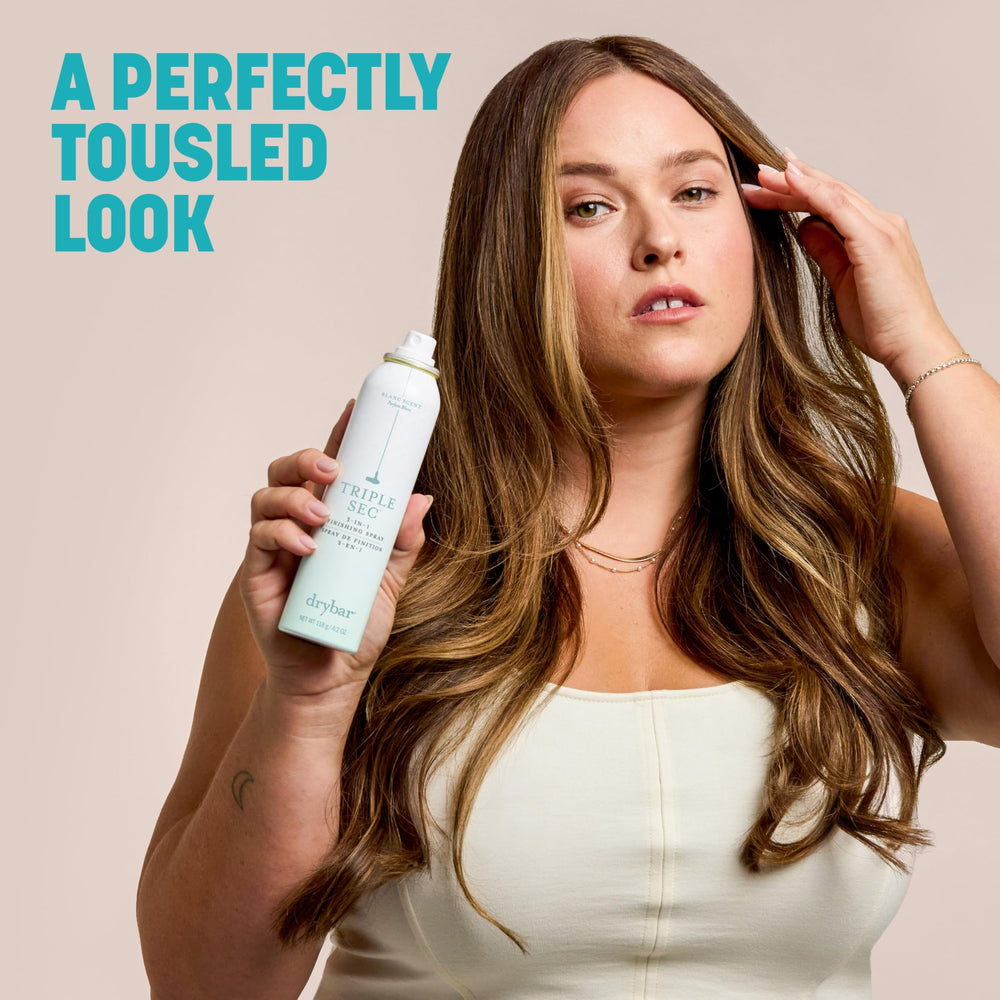 Before and after roots using Drybar Triple Sec showing lifted, fuller-looking hair