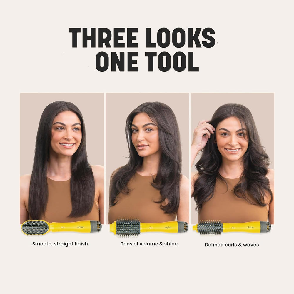 Drybar Triple Shot heat-resistant bag storing tool safely after styling for travel