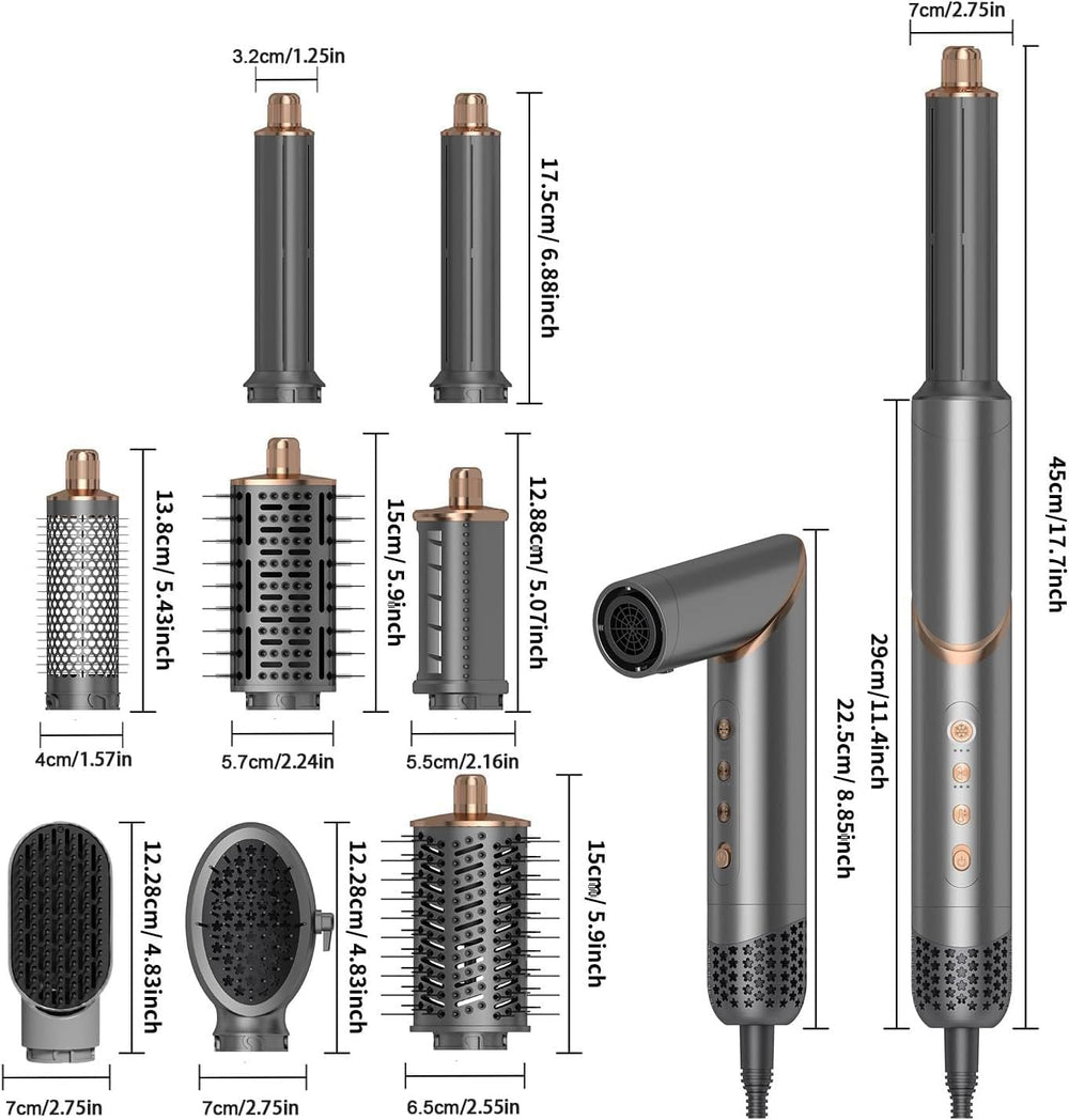 Dryhsip size and accessory layout illustrating kit completeness and convenience