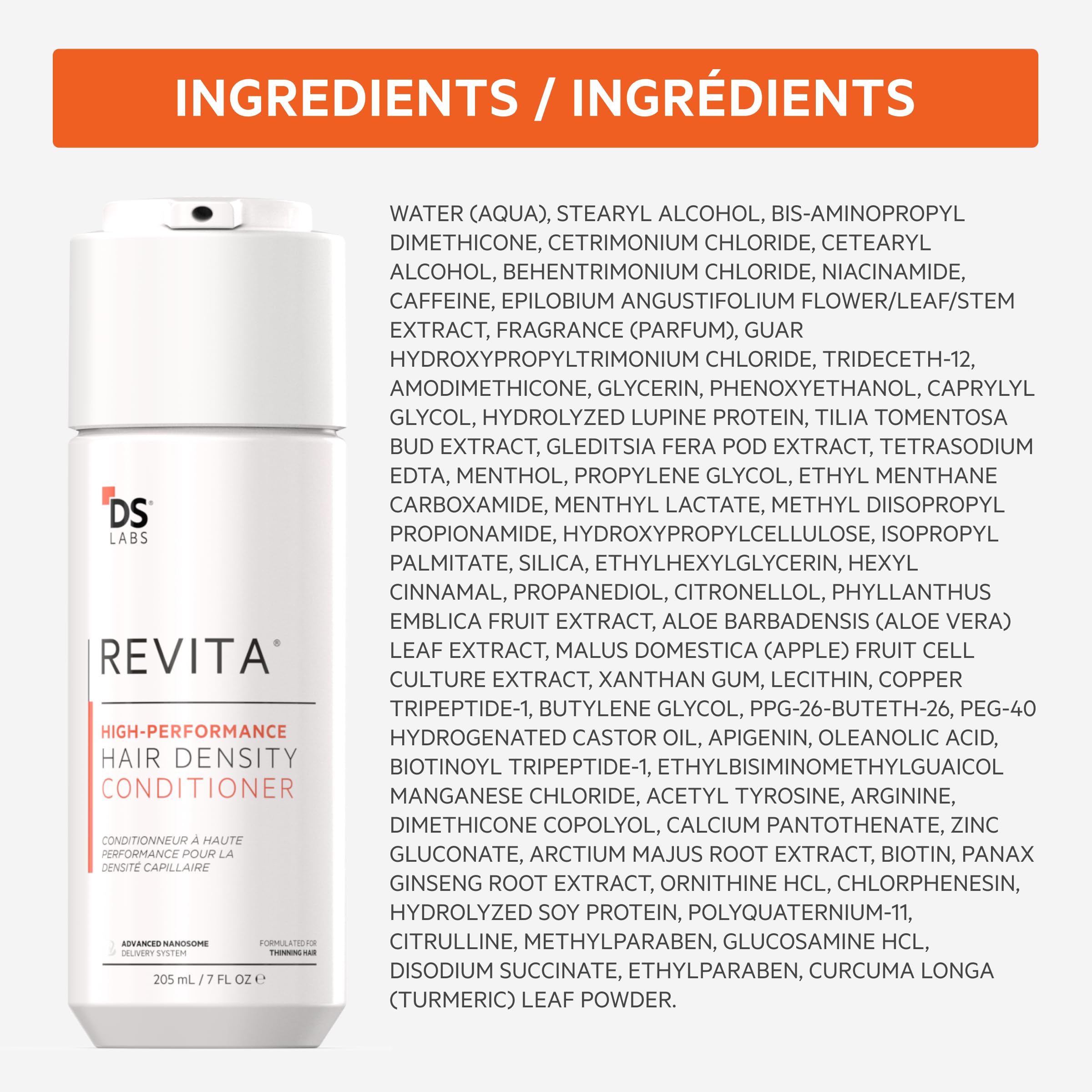 ds labs label detail focusing on ingredients list and product claims