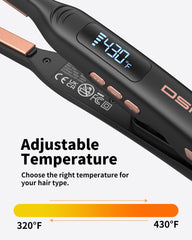 DSHOW tiny straightener styling bangs and pixie cut for precise control