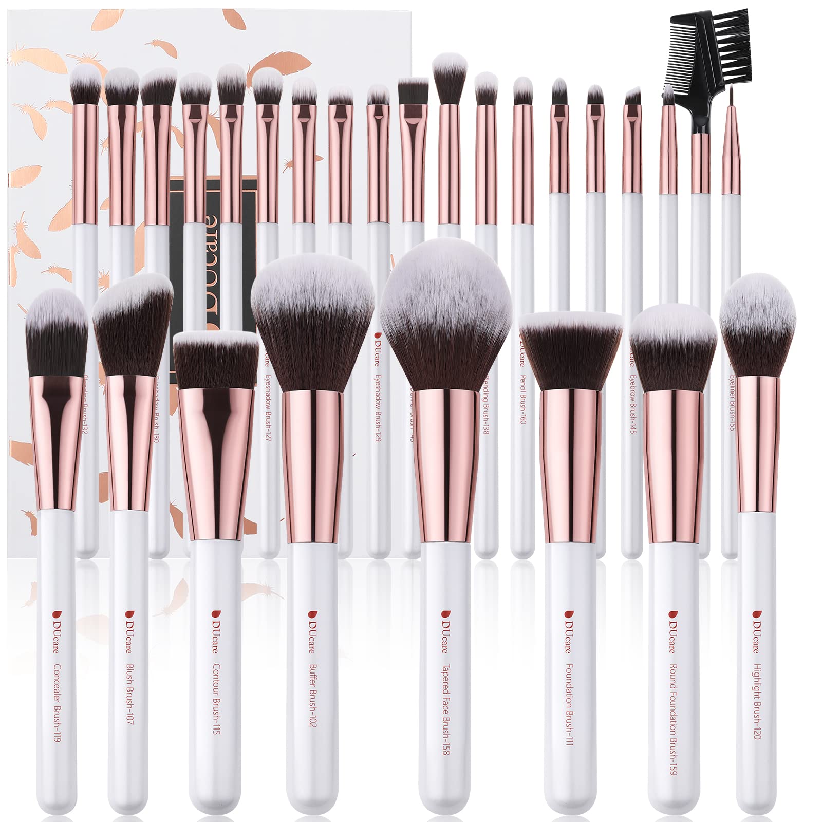 DUcare front view of 27-piece set showing completeness and organization
