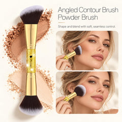 DUcare angled contour head showing shape to follow cheekbones for natural definition