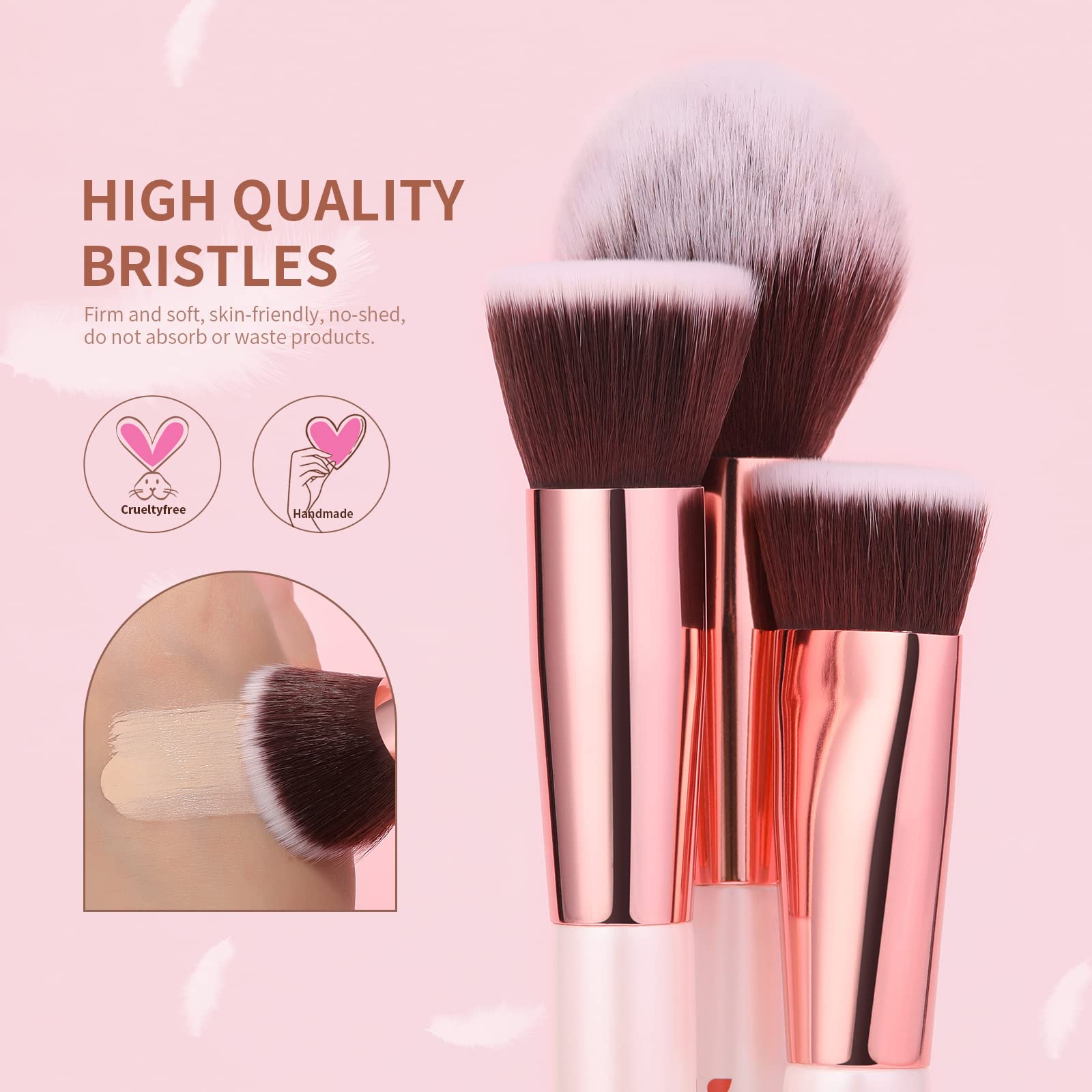 DUcare cluster of eye brushes demonstrating precision shaping