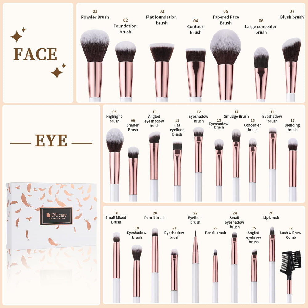 DUcare synthetic bristles close-up highlighting soft, low-shed texture
