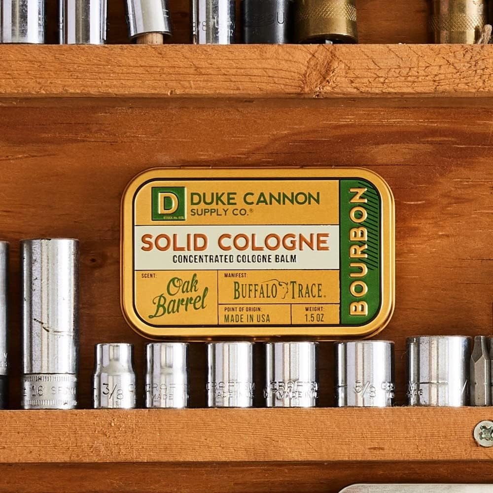 Duke Cannon application with fingertips demonstrating precise, mess-free use