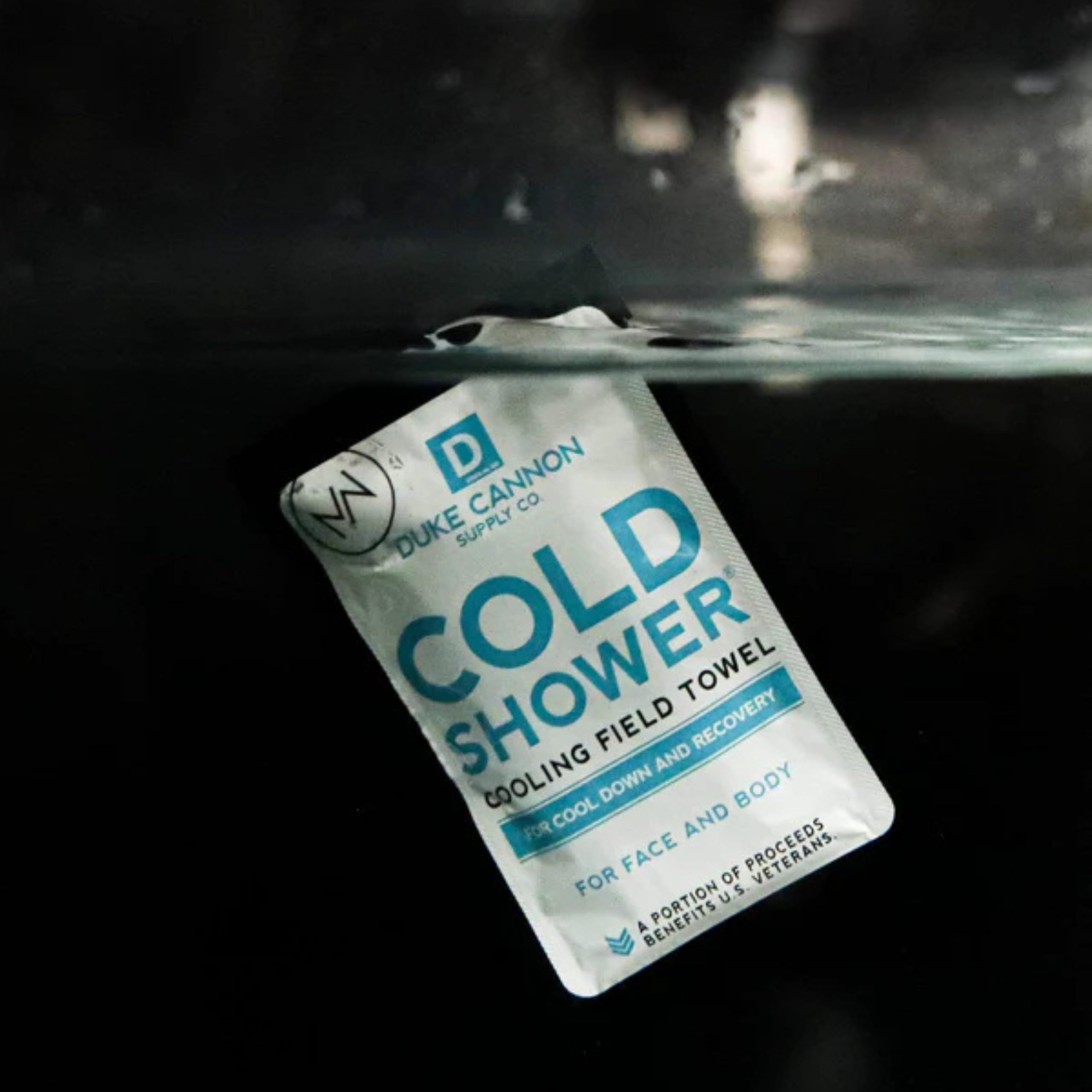 Duke Cannon wipe used outdoors to cool and refresh during activity