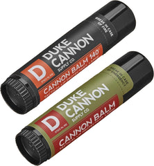 Duke Cannon front packaging showing blood orange mint and SPF 30 benefit