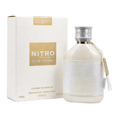 Dumont Nitro White Intensely front packaging showing bottle and label, highlighting premium presentation