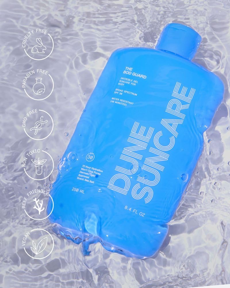 DUNE Bod Guard in a beach bag being used outdoors for active protection