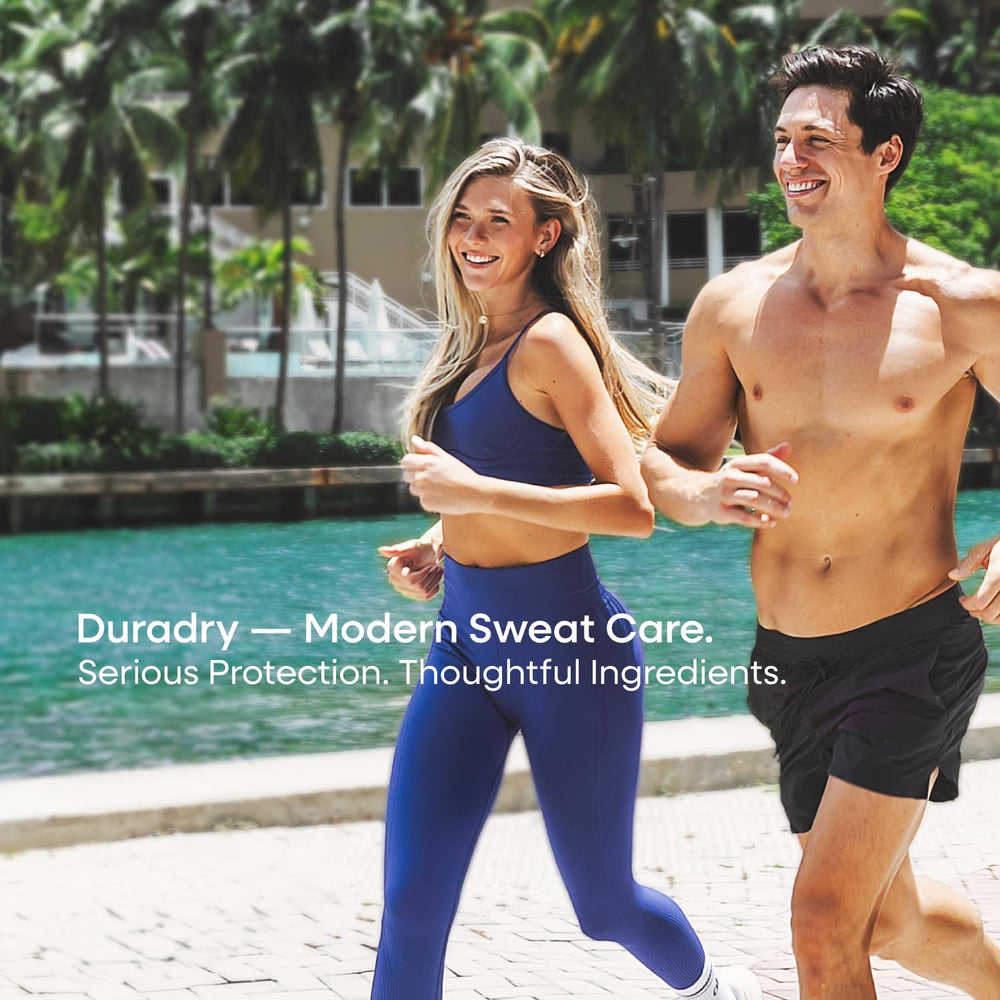 Duradry application underarm demonstration illustrating smooth, even coverage