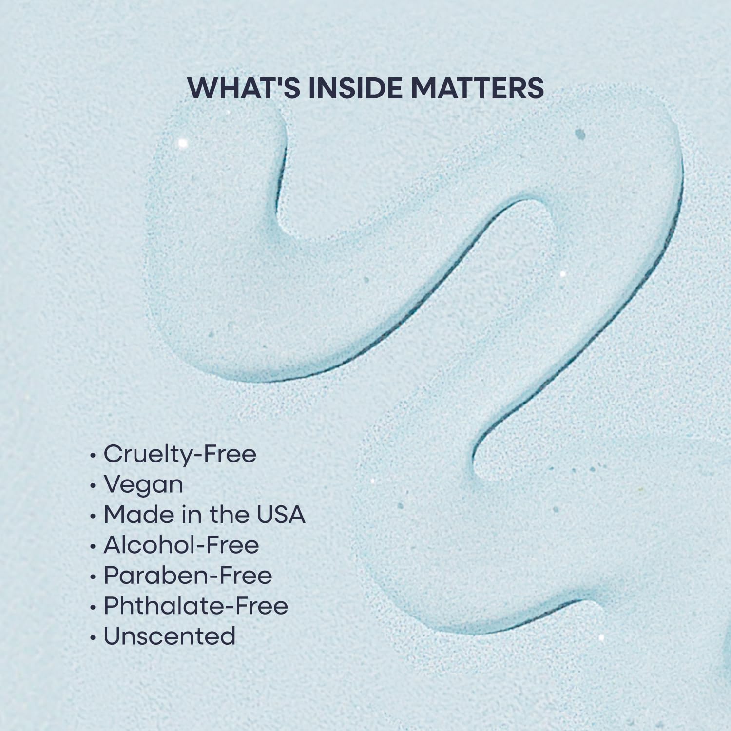 Duradry clear gel on skin close-up showing residue-free finish