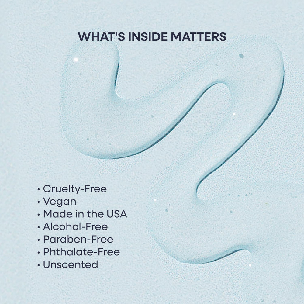 Duradry clear gel on skin close-up showing residue-free finish