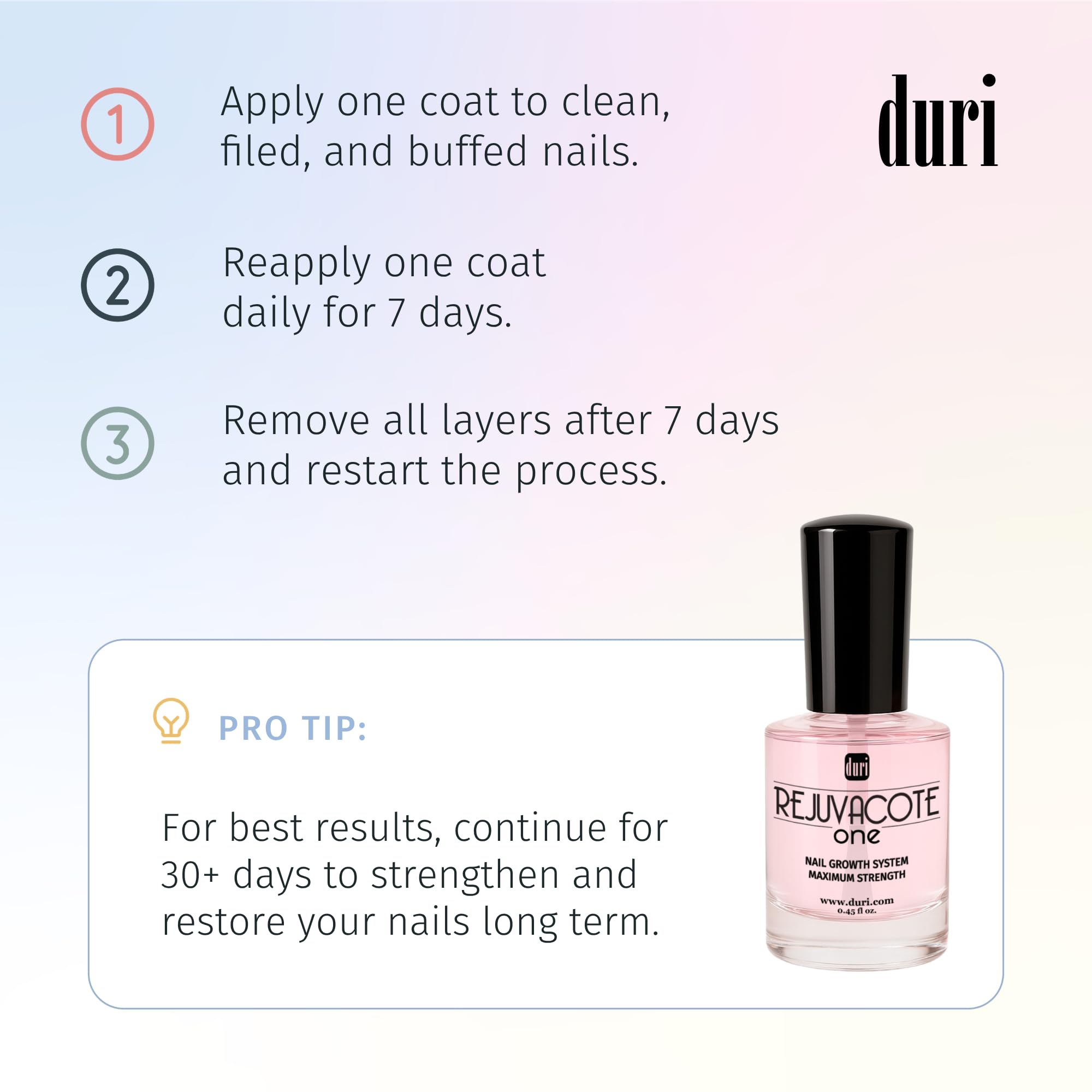 duri Rejuvacote 1 lifestyle manicure setting showing polished, stronger-looking nails