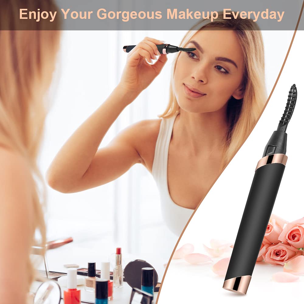 Dust2Oasis curler inside a makeup bag showing portability and everyday readiness