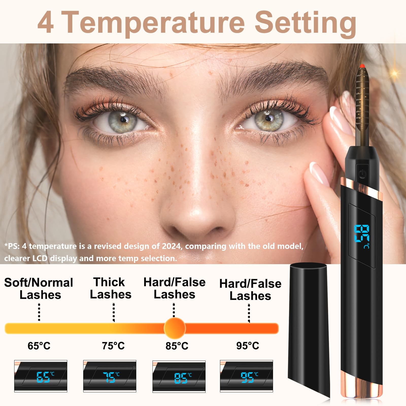 Dust2Oasis heating element closeup showing curved head for even curling