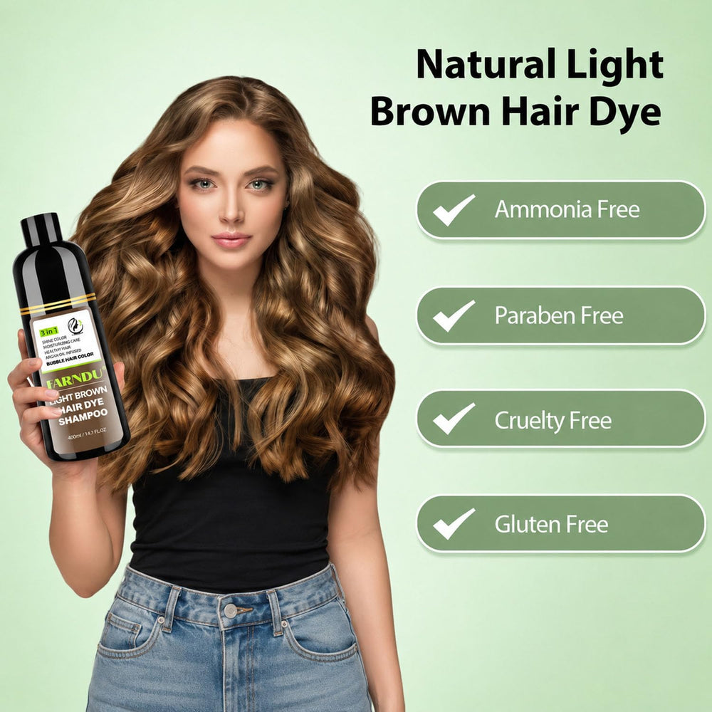 DYEING 221 BC mixed foam on palm demonstrating simple application benefit