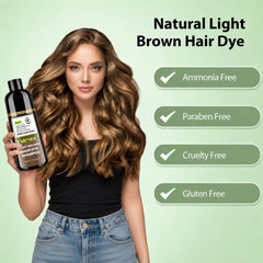 DYEING 221 BC mixed foam on palm demonstrating simple application benefit