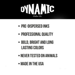 Dynamic Color Triple White applied by needle demonstrating clean lines and opacity