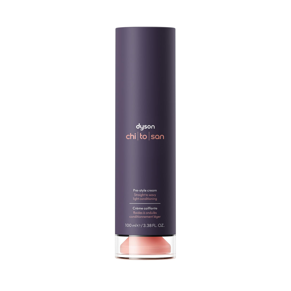 Dyson bottle front packaging highlighting product and benefits
