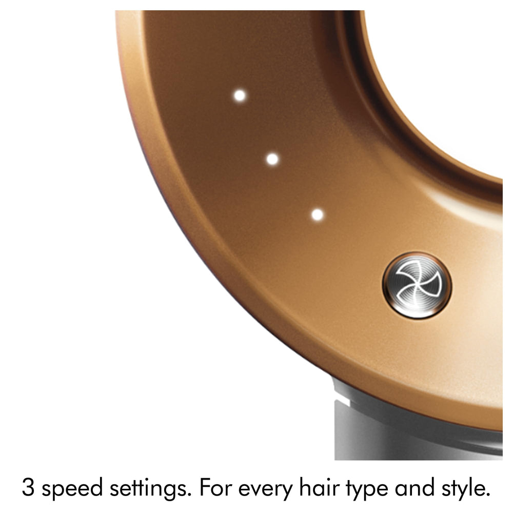 Dyson Supersonic drying long hair in use showing controlled styling and reduced frizz