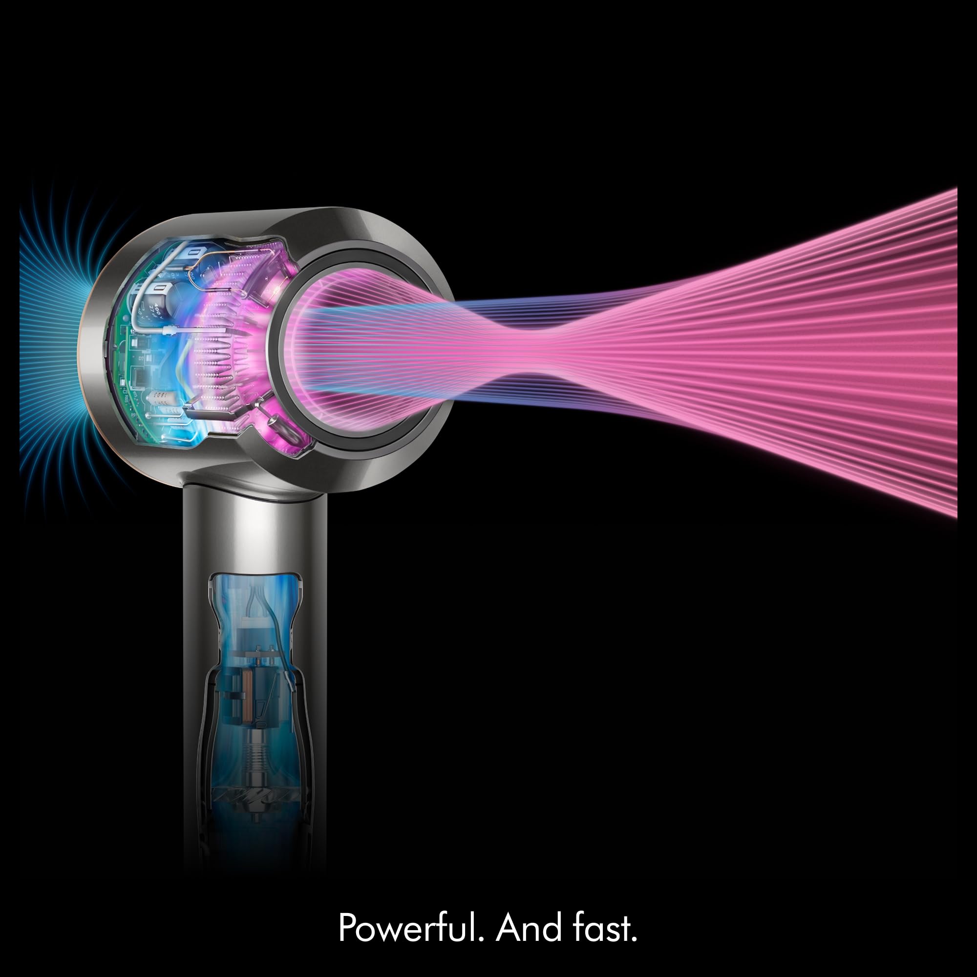 Dyson Supersonic held in hand showing size and comfortable ergonomic balance