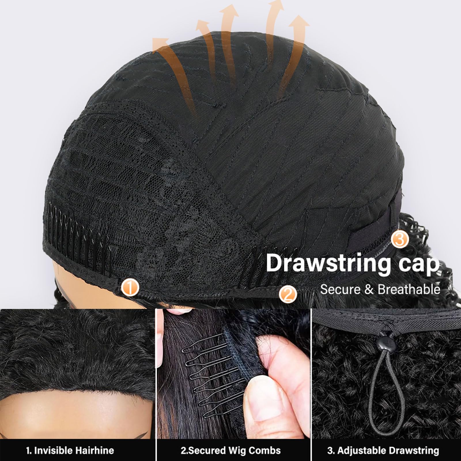 DZfirst length comparison on model indicating 20 inch fullness and lightweight wear benefit