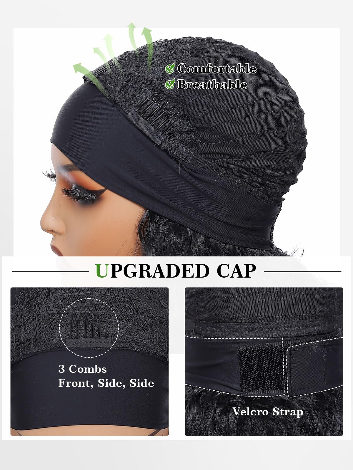 DZfirst unboxed wig and packaging showing product presentation and ready-to-wear ease