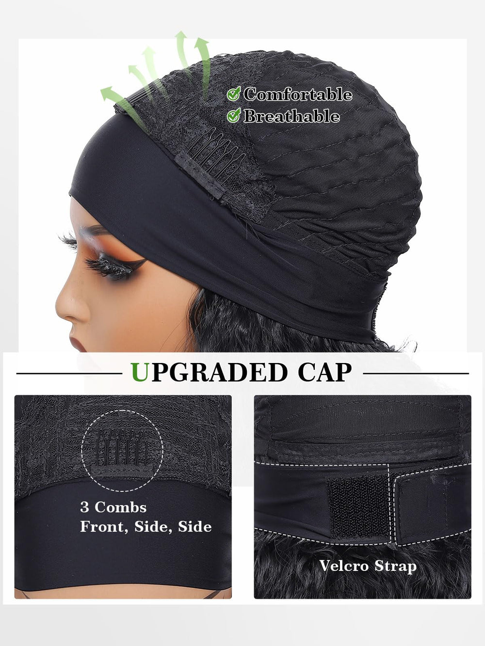 DZfirst unboxed wig and packaging showing product presentation and ready-to-wear ease