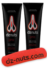 dznuts front packaging showing tube and towel for travel comfort