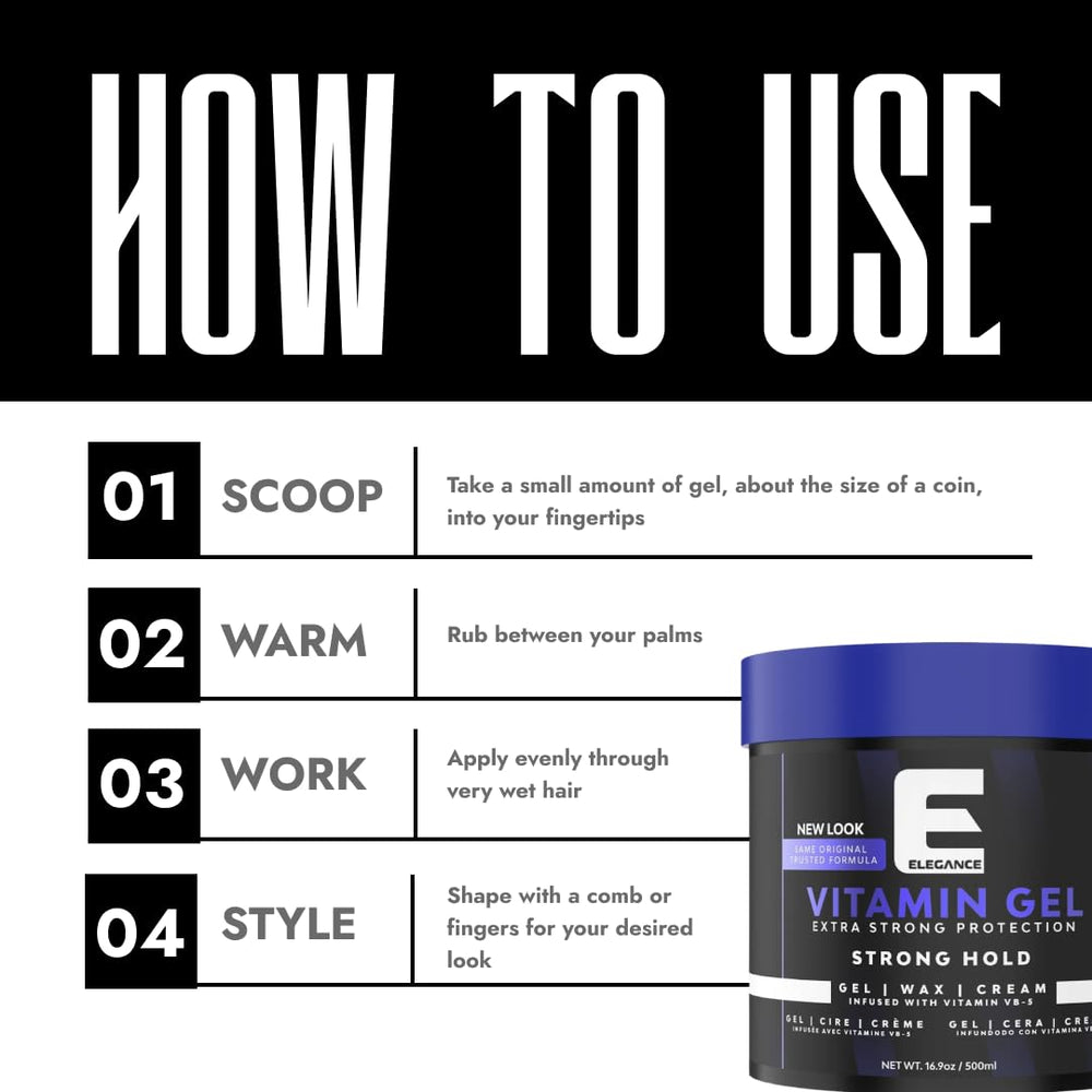 E Elegance label close-up showing Pro-VB-5 and ingredient benefits
