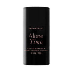 Each & Every front packaging showing cedar and vanilla scent and benefit of clean ingredients