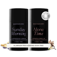Each & Every front packaging showing both scent sticks and benefits