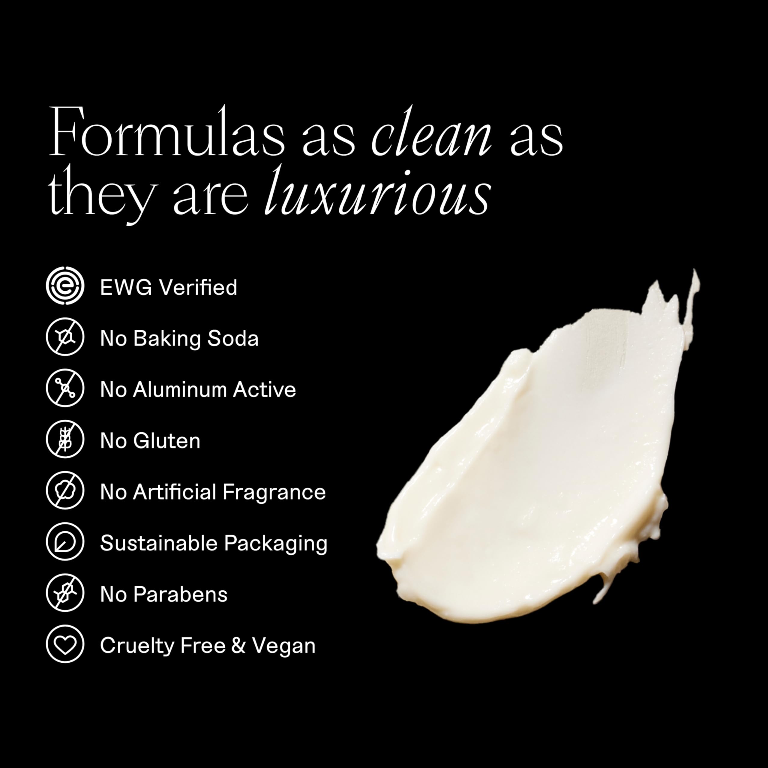 Each & Every Dead Sea minerals and tapioca starch laid out to show odor control benefits