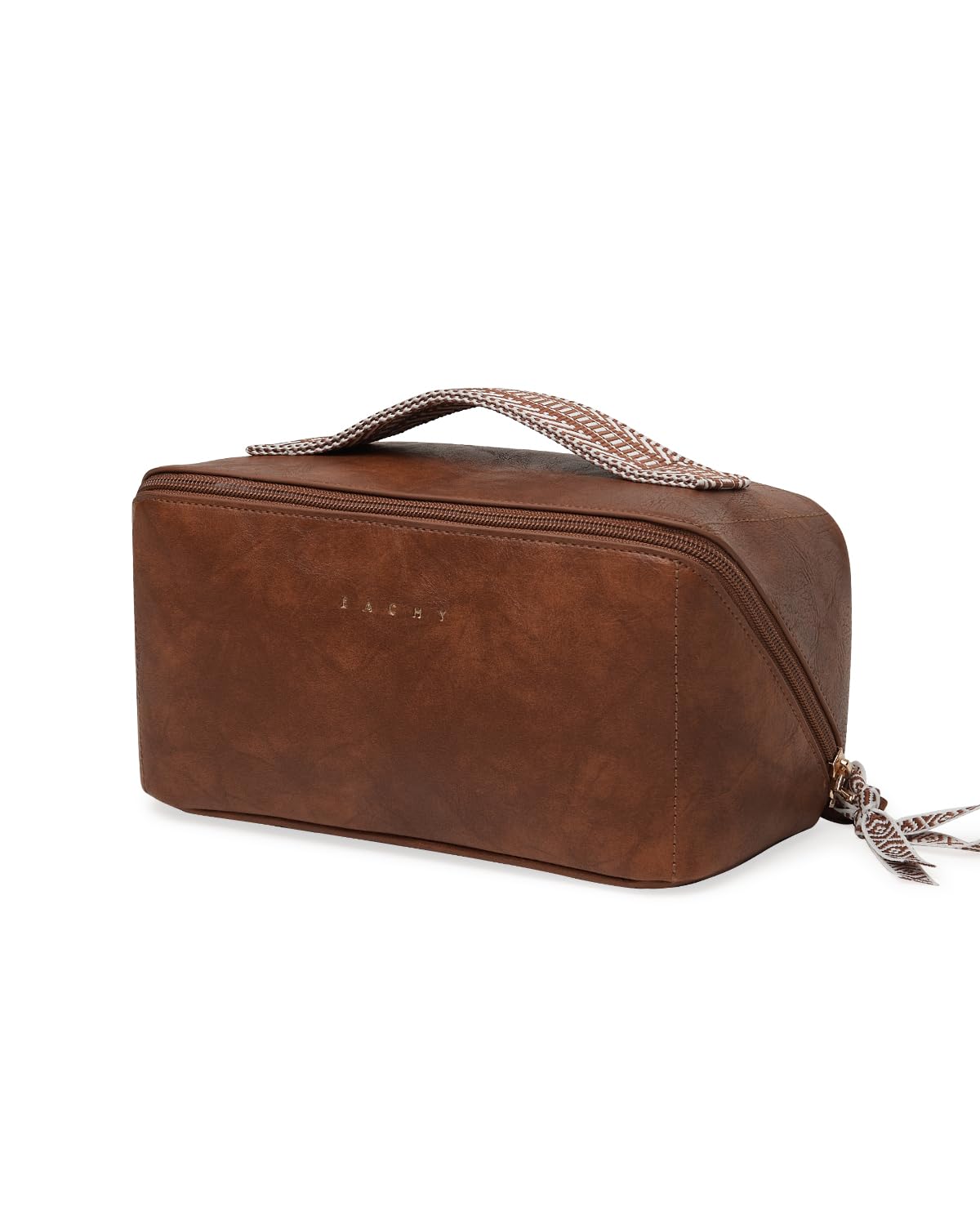 EACHY medium bag front view showing secure zipper and organized carry benefit