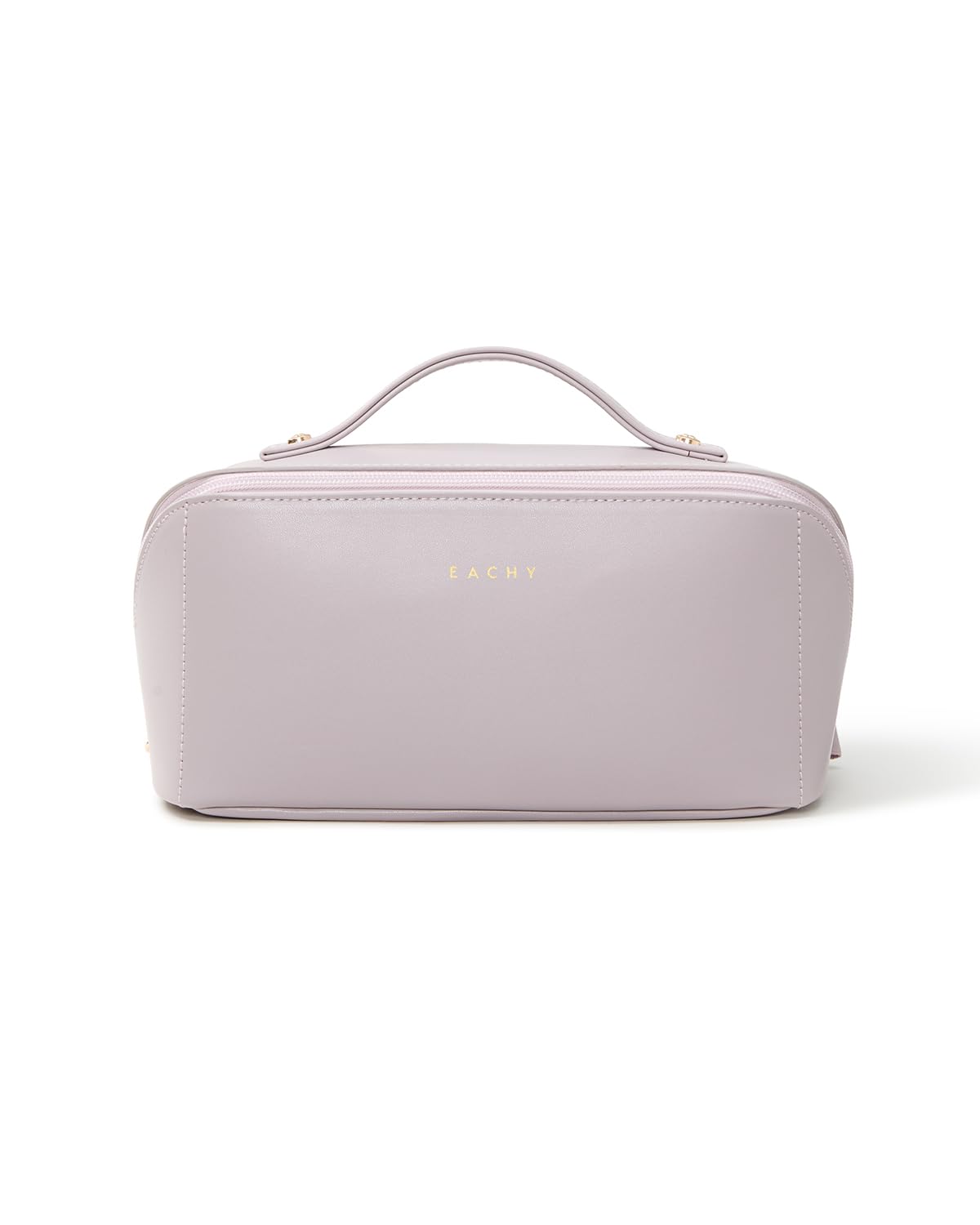 EACHY makeup bag in travel tote lifestyle scene simplifies packing on the go