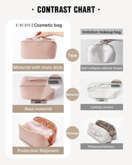 EACHY inner pocket detail separating small items and preventing shifting