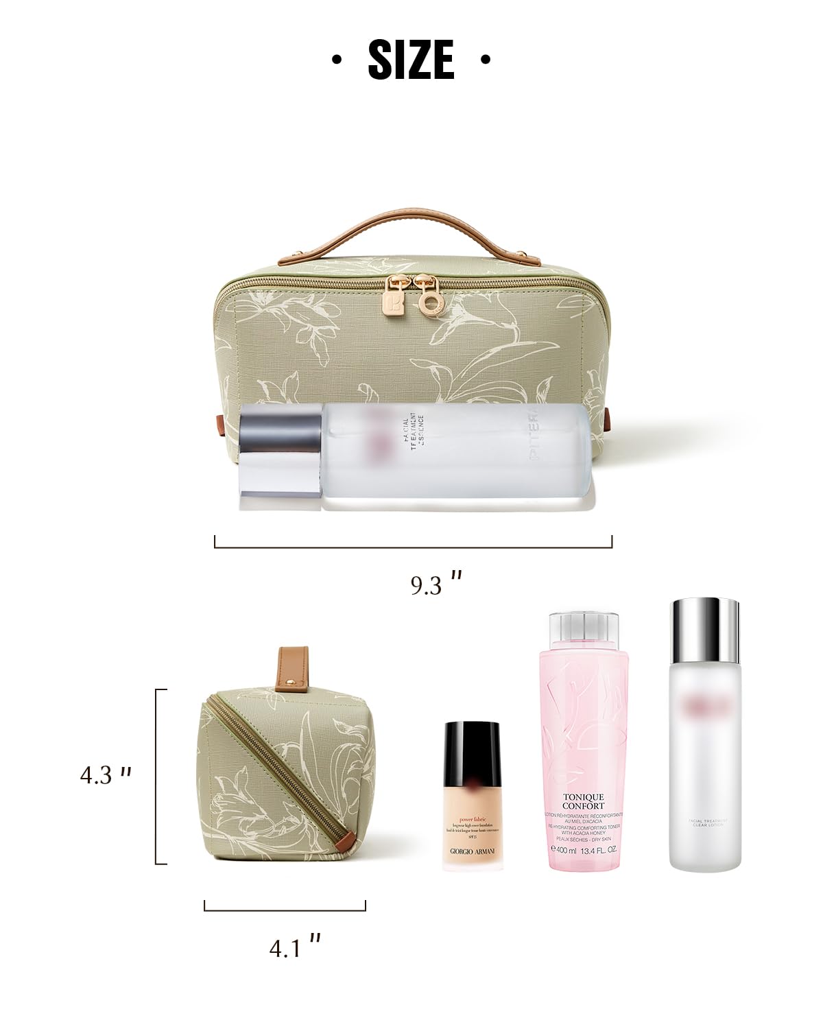 EACHY side pockets holding small essentials for neat organization
