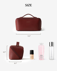 EACHY beside travel essentials showing medium size fits carry-on bags