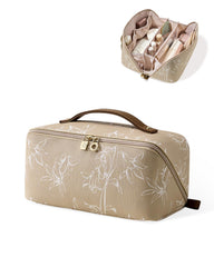 EACHY front view showing floral brown exterior and zipper, stylish protection