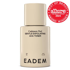EADEM close-up of milky essence texture hydrating skin