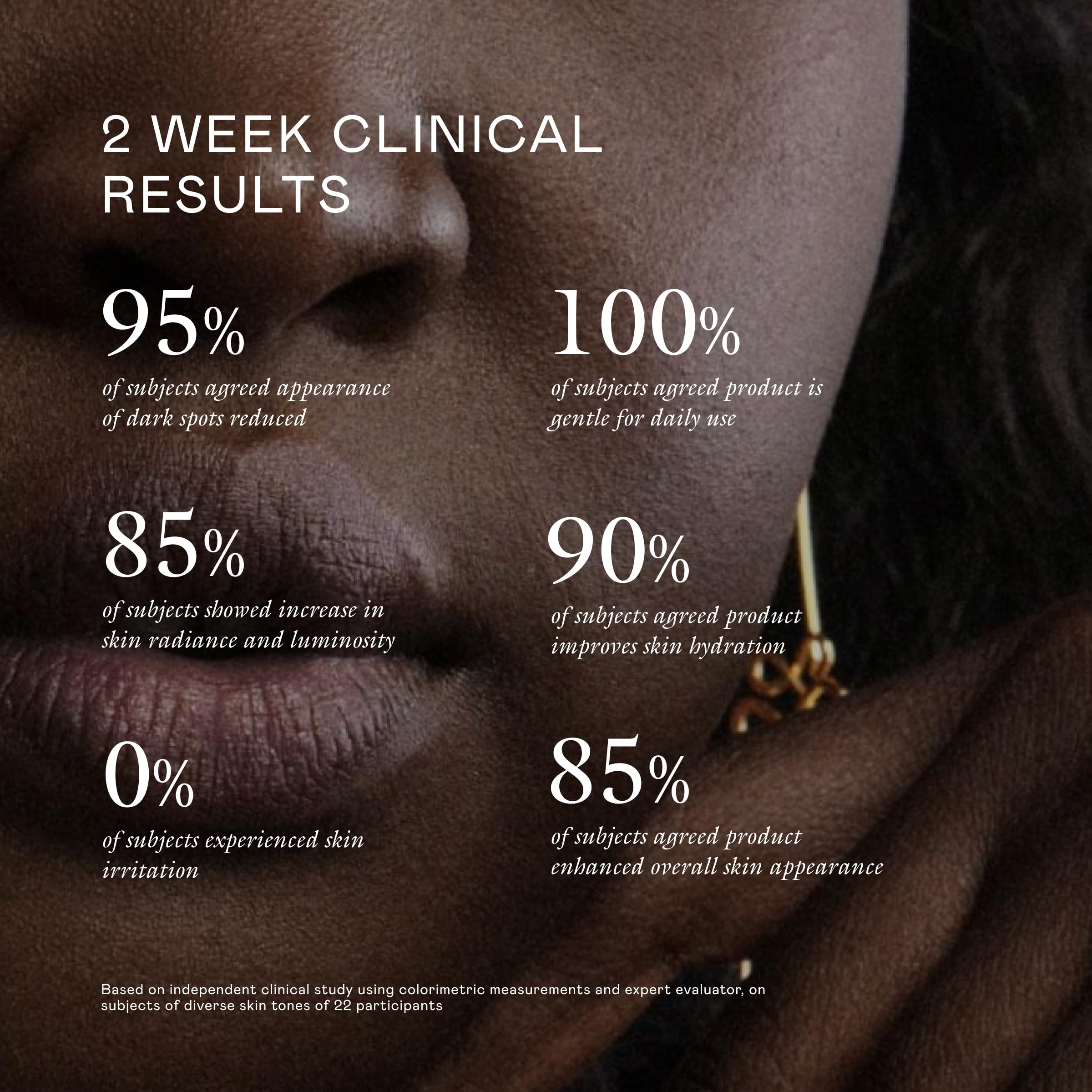 EADEM applying serum to cheek demonstrating gentle layering benefit