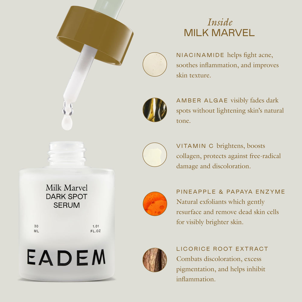 EADEM packaging label close-up highlighting vegan cruelty-free formula