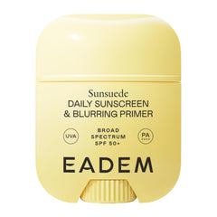 EADEM front packaging showing compact sunscreen stick and benefits