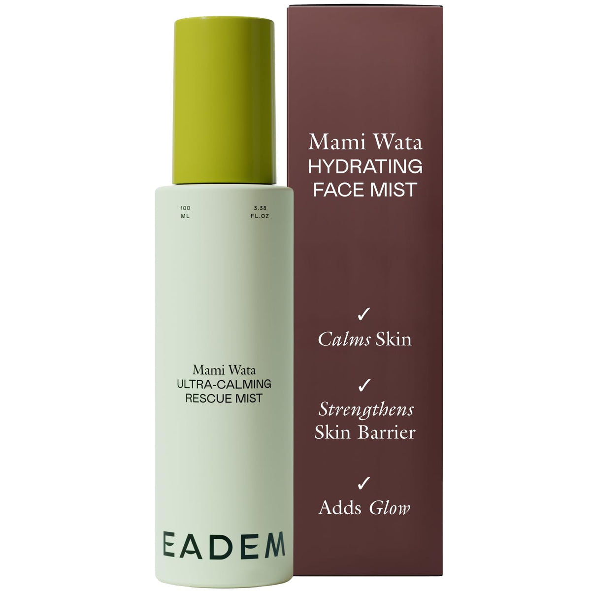 EADEM front packaging showing product benefits and clean design