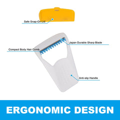 EAPC single razor close-up highlighting compact head and ergonomic grip
