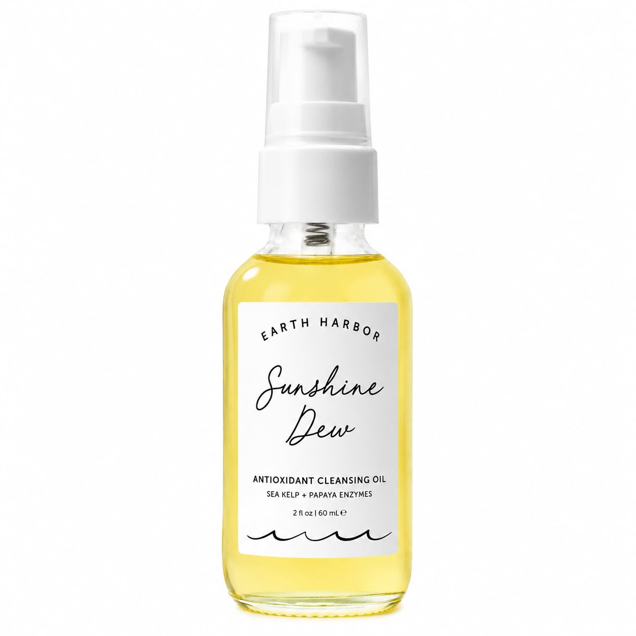 Earth Harbor front bottle view showing clean packaging and bright formula benefit