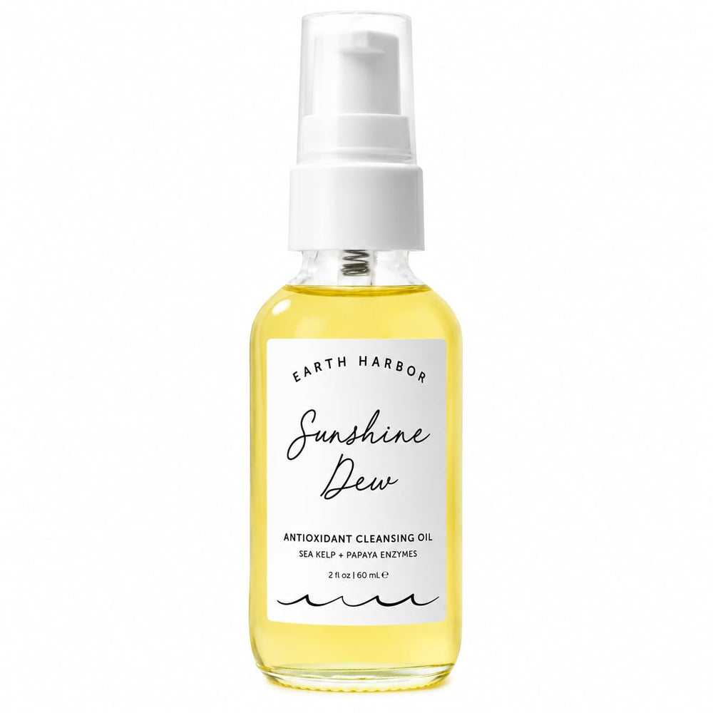 Earth Harbor front bottle view showing clean packaging and bright formula benefit