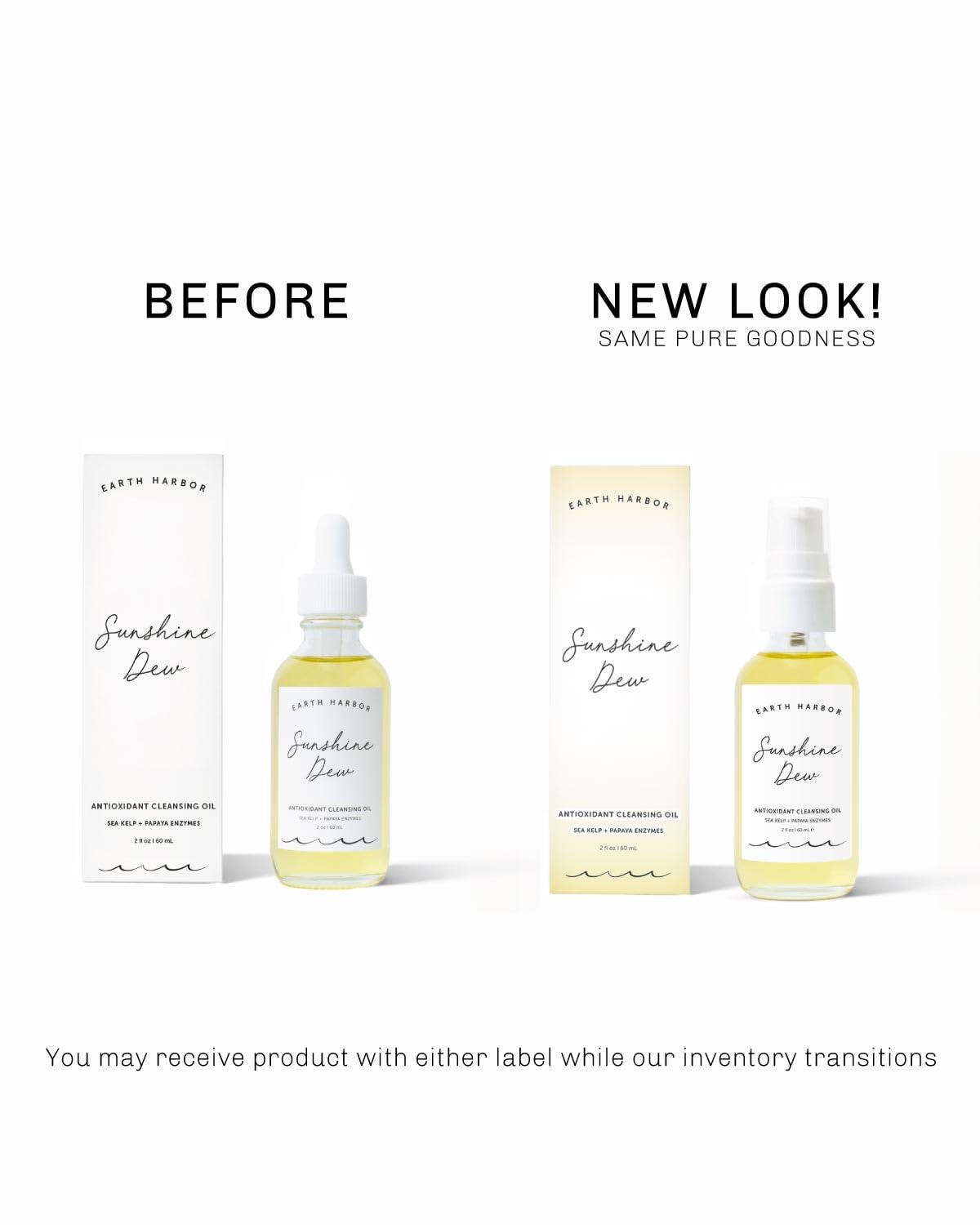 Earth Harbor bottle staged with papaya and citrus to show natural enzyme and brightening benefits