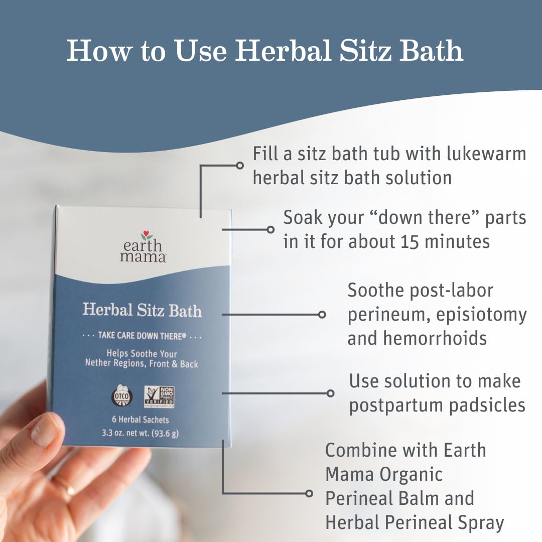 Earth Mama perineal spray close-up highlighting quick, touch-free cooling relief
